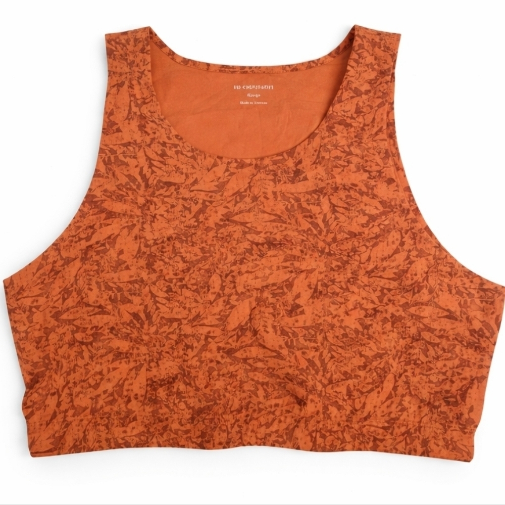 REI Co-op Active Pursuits Crop Tank Top  floral orange size XL
